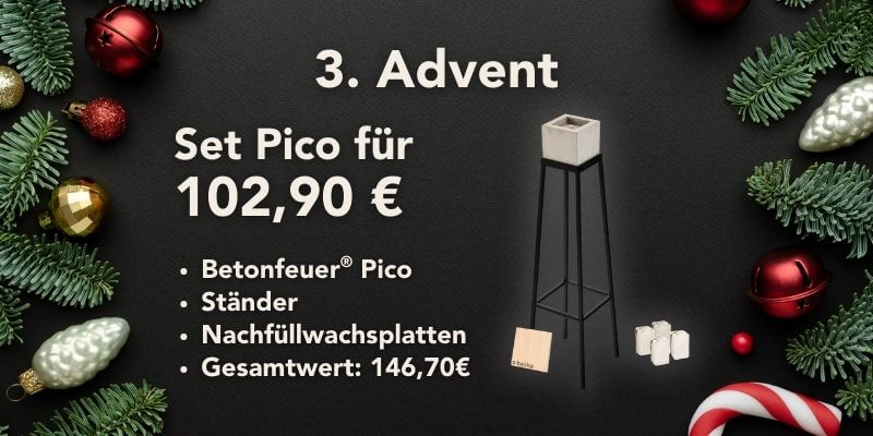 Angebotsseite - Weihnachten - 3-Advent - Set Pico