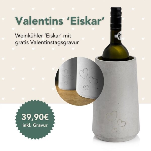 Valentinstag-Angebot Weinkühler Valentins Eiskar