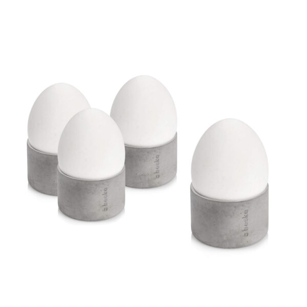 eier grau klein x 4
